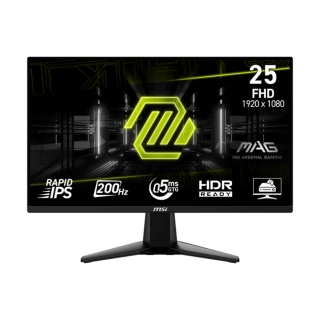 Monitor Gamer MSI MAG 255F E20 24.5" FHD – 200Hz, 0.5ms, Rapid IPS, FreeSync Premium