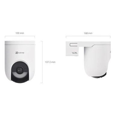 Cámara EZVIZ HB8C – 2K+, Batería, 360°, Pan & Tilt, Visión Nocturna e IA