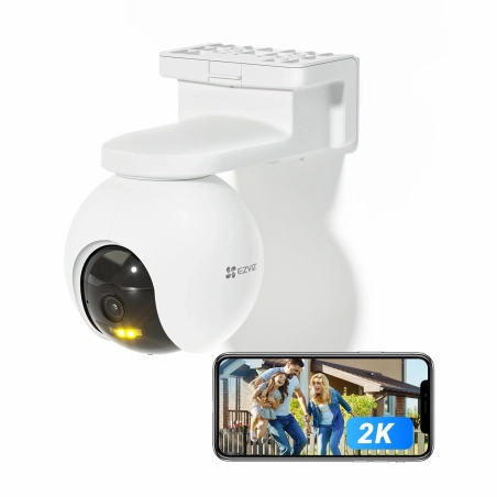 Cámara EZVIZ HB8 – 2K+, Batería, 360°, Pan & Tilt, Visión Nocturna e IA