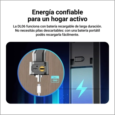 Cerradura Inteligente EZVIZ DL06 – Huella Digital, Contraseña, Tarjeta, WiFi y Bluetooth