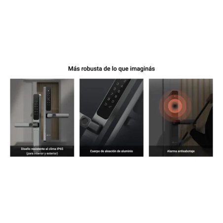 Cerradura Inteligente EZVIZ DL06 – Huella Digital, Contraseña, Tarjeta, WiFi y Bluetooth
