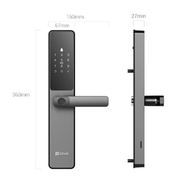 Cerradura Inteligente EZVIZ DL05 – Huella Digital, Contraseña, Tarjeta, WiFi y Bluetooth
