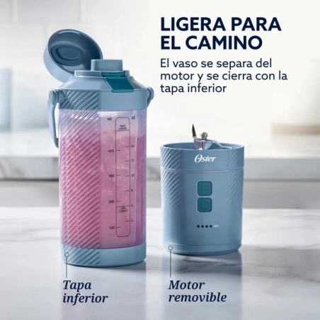 Combo Oster Licuadora Portátil GoMax + Sandwichera Plato Hondo