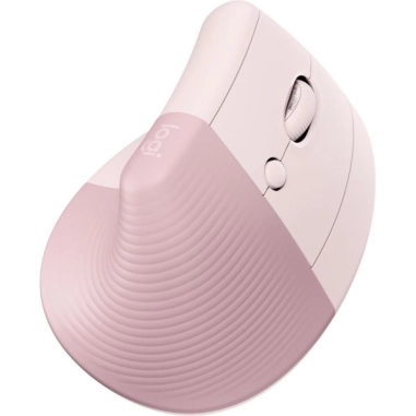 Mouse Logitech Lift Vertical - Ergonómico, Inalámbrico - Rosa