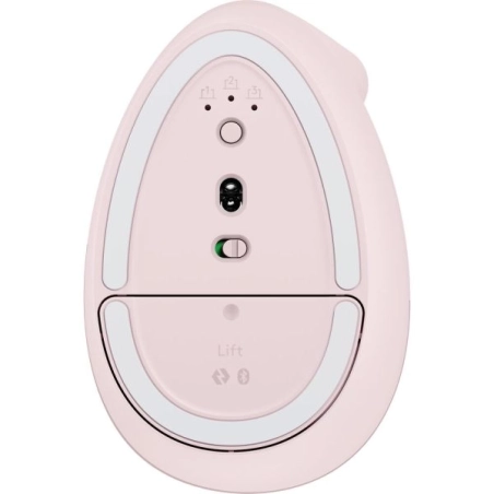Mouse Logitech Lift Vertical - Ergonómico, Inalámbrico - Rosa