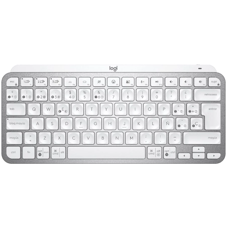 Teclado Logitech MX Keys Mini Wireless - Gris Pálido