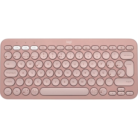 Teclado Logitech K380S Bluetooth - Rosa