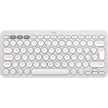Teclado Logitech Pebble Keys 2 K380S Wireless - Blanco