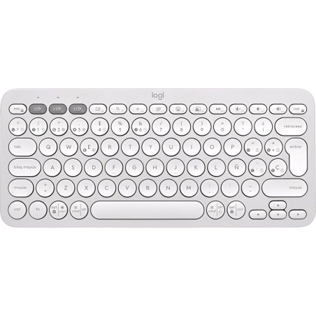 Teclado Logitech Pebble Keys 2 K380S Wireless - Blanco