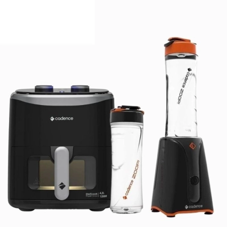 Combo Freidora Cadence Delicook Show 4,2L  + Licuadora Cadence Shake Up Zoop 500ml
