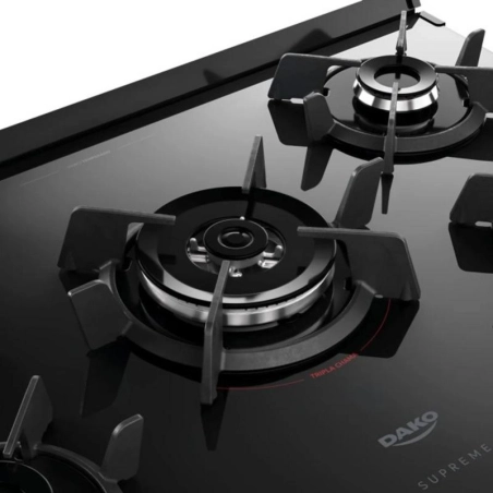 Cocina a gas Dako Supreme Glass 5 Hornallas 1 Horno