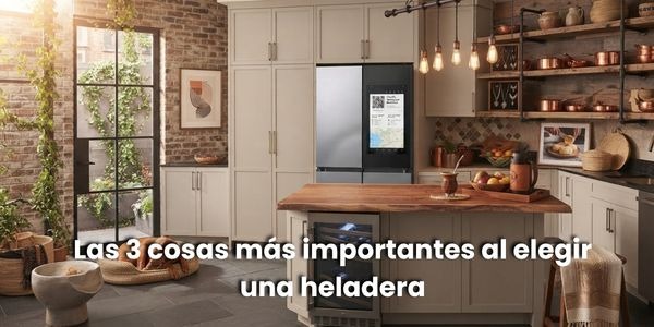 Las 3 cosas más importantes al elegir una heladera